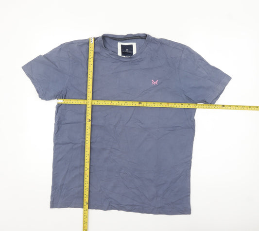 Crew Clothing Company Men's Blue Cotton Crew Neck T-Shirt M