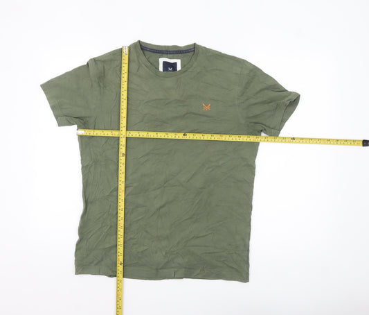 Crew Clothing Company Men's Green M Crew Neck Cotton T-Shirt