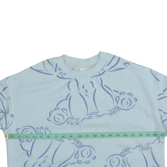 Disney Primark Women Blue Stitch Crew Neck Sweatshirt XS