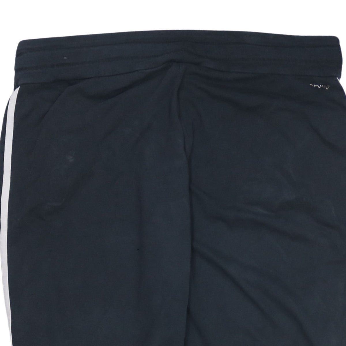 Additional view of Adidas Women Black L Athletic Shorts with White Stripes