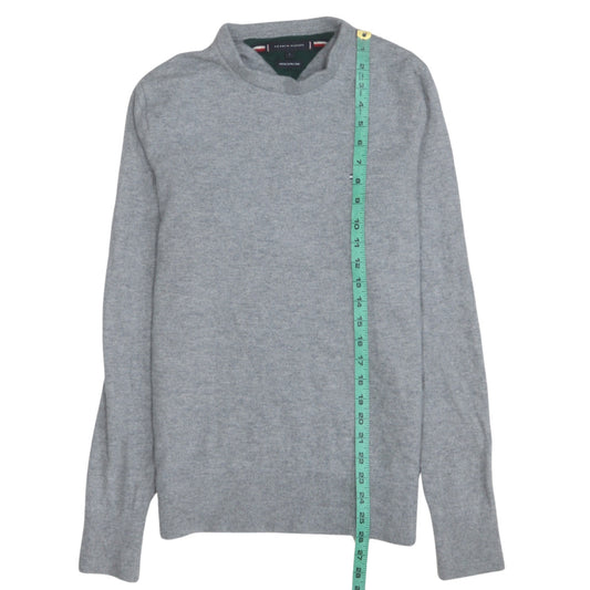 Tommy Hilfiger Men Grey Wool Crew Neck Jumper L