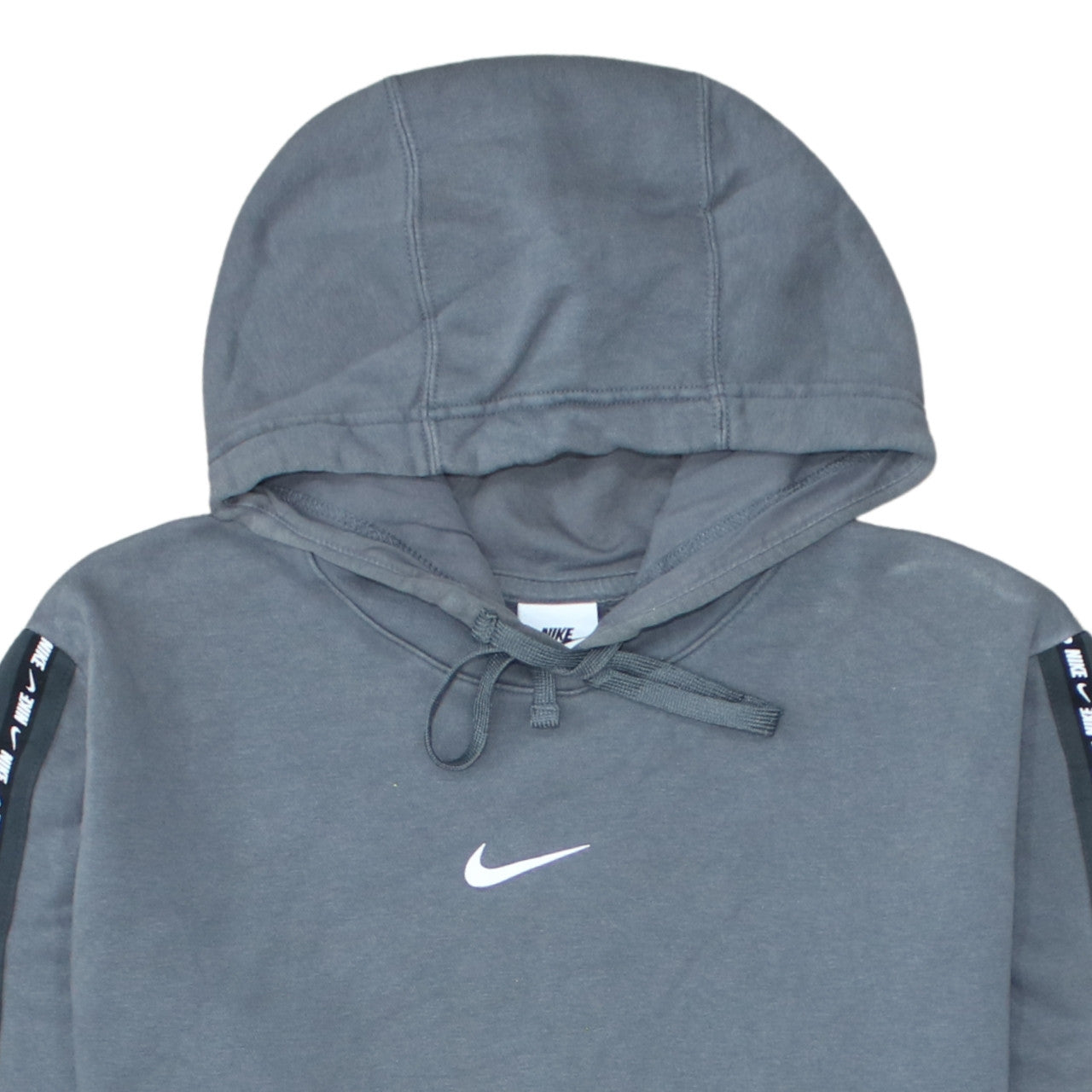 Nike Men’s Grey Pullover Hoodie Small Fleece Logo Sportswear