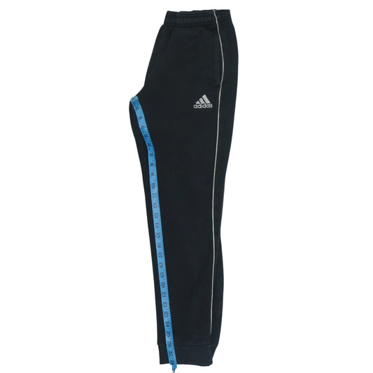 Adidas Men's Black Track Pants S Regular Fit Fleece Activewear