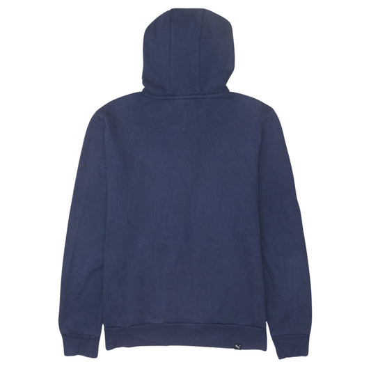 Puma Womens Navy Blue Pullover Hoodie XS - Classic Logo Design