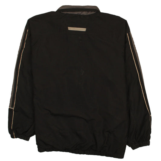 Starter Men's Black M Track Jacket Windbreaker Full Zip Nylon