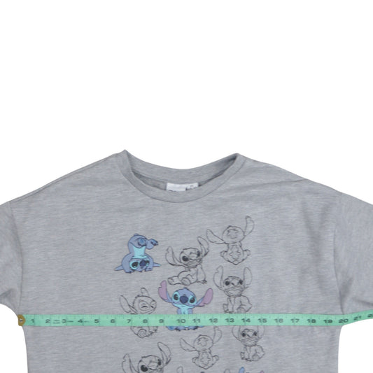 Disney Primark Women's Grey Stitch Sweatshirt XS Crew Neck Pullover