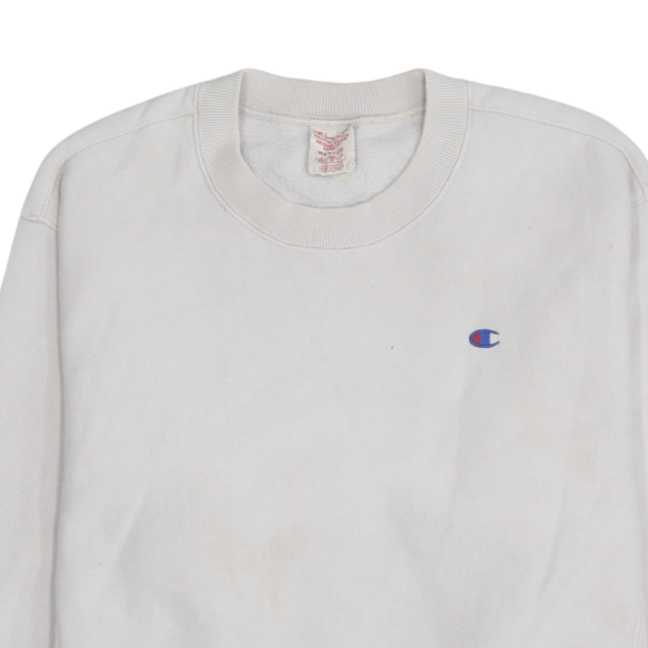 Champion Men's White Medium Reverse Weave Sweatshirt Pullover