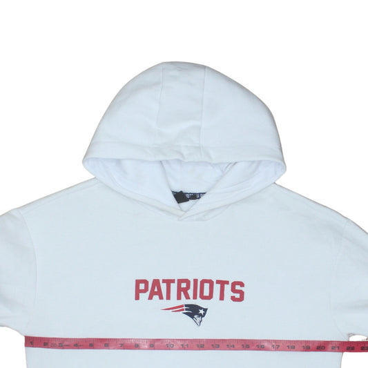 Primark Men’s White NFL Patriots Pullover Hoodie Size M
