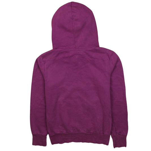 Puma Womens Purple Pullover Hoodie Size 8 Logo Graphic Sweatshirt