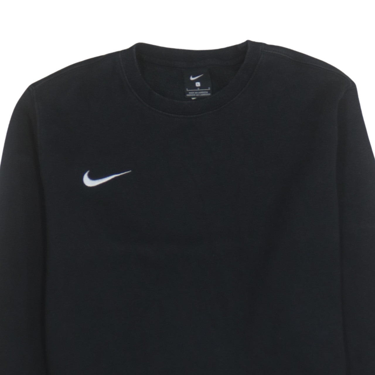 Nike Men's Black Crew Neck Pullover Sweatshirt Size L