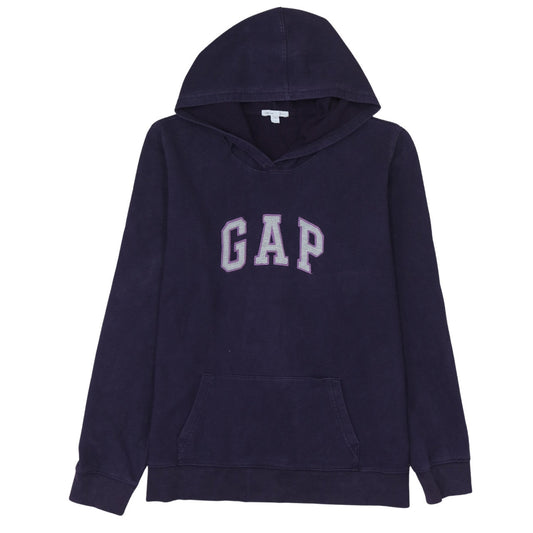 Gap Womens Navy Blue Pullover Hoodie Size L Cotton Blend