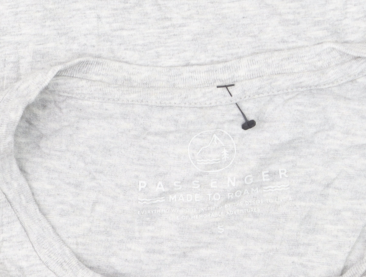 Passenger Womens Grey Crew Neck Short Sleeve T-Shirt Size S