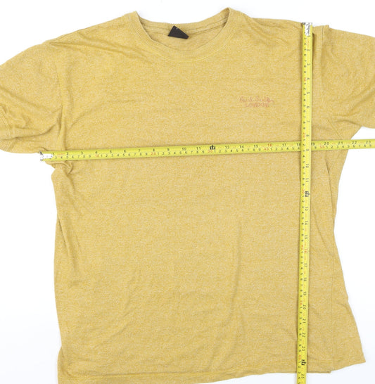 Paul Smith Men’s Yellow XL Cotton Crew Neck T-Shirt