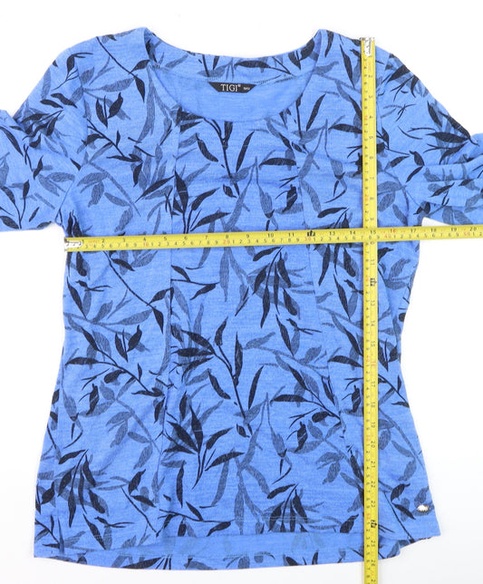 Womens UK Size 10/12 TIGI Blue Pullover Jumper