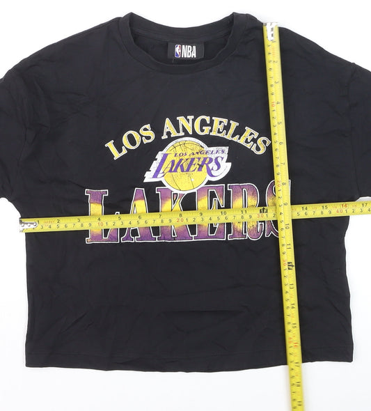 Marks and Spencer Boys Black Los Angeles Lakers NBA Graphic T-Shirt 9-10 Years