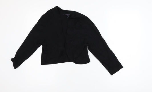 Marks and Spencer Women’s Black Cropped Shawl Blazer Size 14