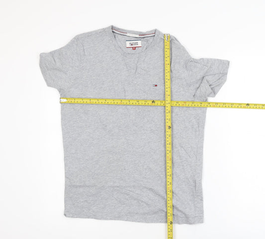 Hilfiger Denim Men's Grey Crew Neck Short Sleeve T-Shirt M