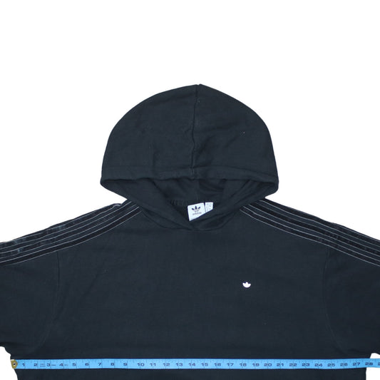Adidas Women Black Size 16 Pullover Hoodie Cotton Blend