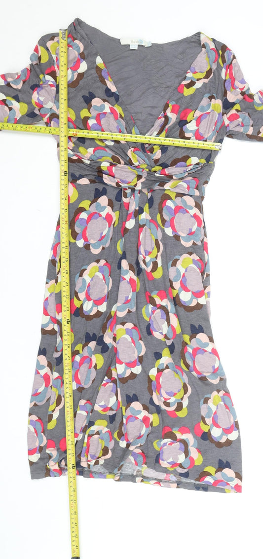Boden Women’s Multicoloured Viscose Wrap Dress Size 12