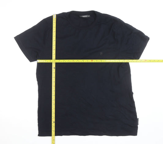 French Connection Men's Black XL Cotton Crew Neck T-Shirt