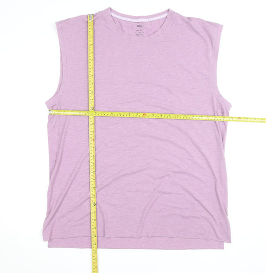 Nike Men's Pink Dri-Fit Yoga Tank Top Size L Sleeveless Gym Activewear