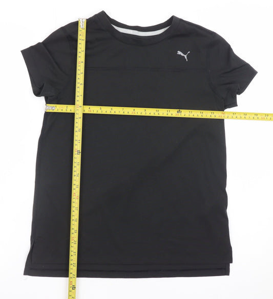 Puma Mens Black Drycell Athletic Fit Short Sleeve T-Shirt Size L
