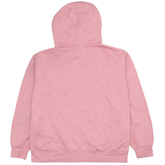Disney Women Pink Mickey Hoodie Medium Cotton Pullover Sweatshirt
