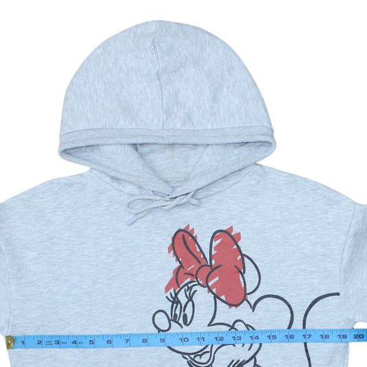 Primark Disney Minnie Mouse Grey Pullover Hoodie Women 2XS