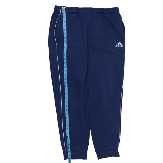 Adidas Men's Blue XL Jogger Sweatpants Elastic Waist Fleece Sports Trousers