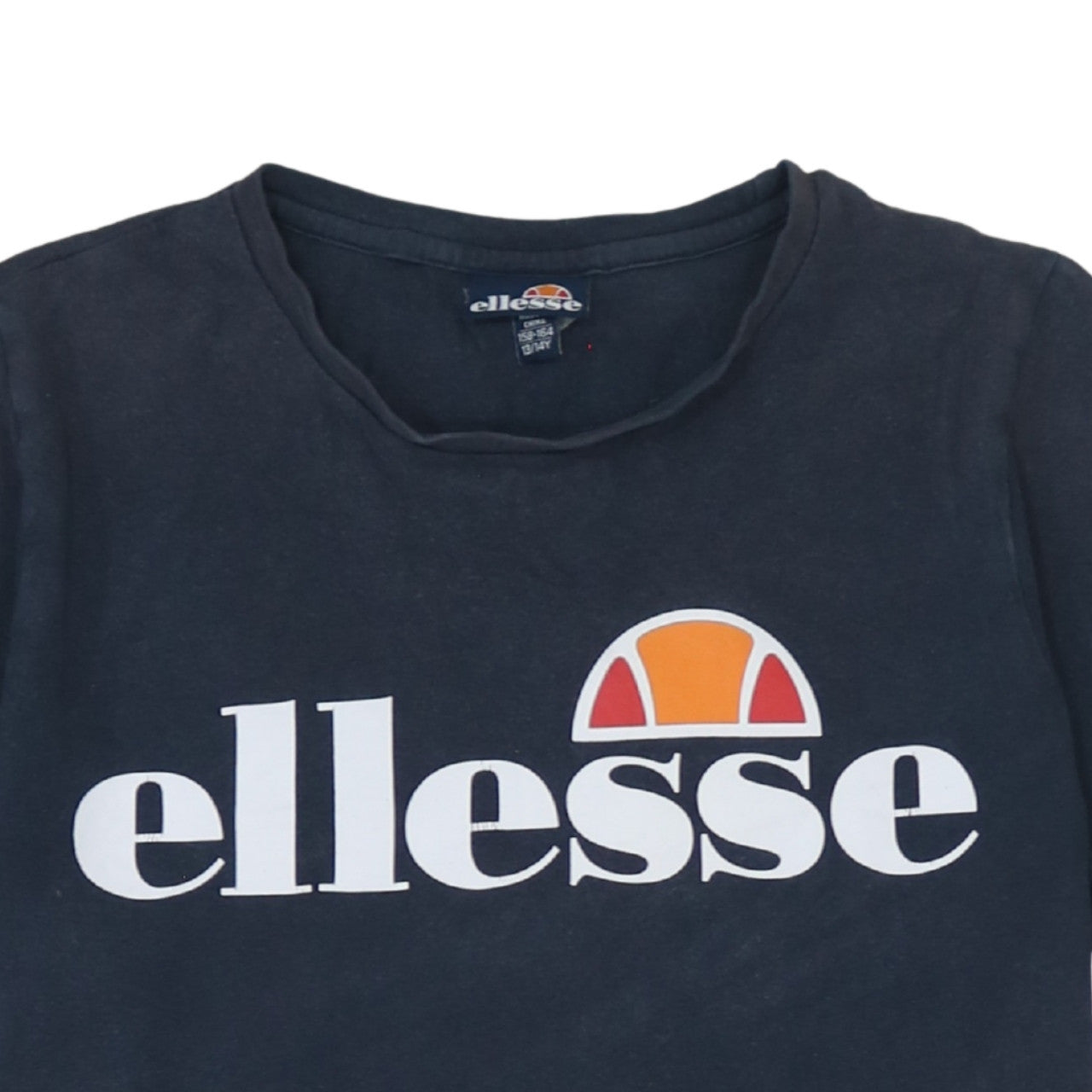 Ellesse Boys Black Logo Short Sleeve Cotton T-Shirt 13-14 Years