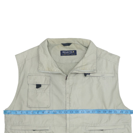 Regatta Men's Beige Cotton Outdoor Utility Waistcoat M UK40