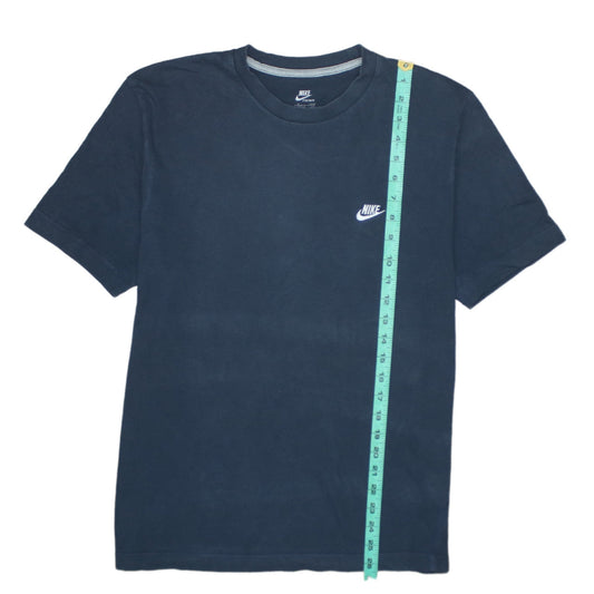 Nike Men's Blue Cotton Short Sleeve Crew Neck T-Shirt M