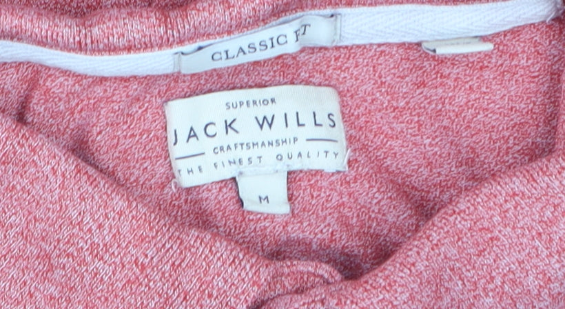 Jack Wills Men’s Red Classic Fit Polo Shirt Size M Short Sleeve