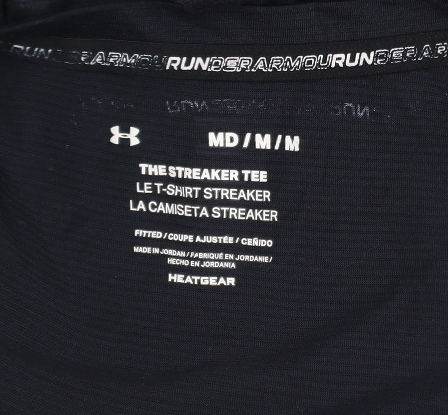 Under Armour Men's Black Medium Streaker Heatgear Running Tank Top