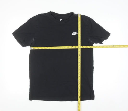 Nike Men's Black Crew Neck Short Sleeve Cotton T-Shirt M