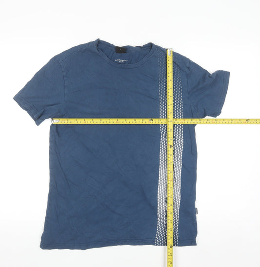 Hugo Boss Men's Blue Slim Fit Sun Protection T-Shirt L