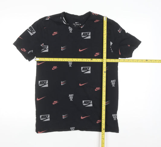 Nike Men's Black Graphic Logo Sports T-Shirt Size S