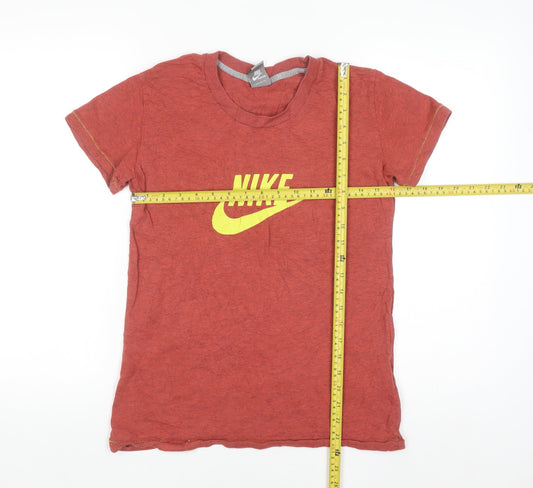 Nike Women’s Red Logo Sportswear T-Shirt Size L UK 14/16 Casual Top