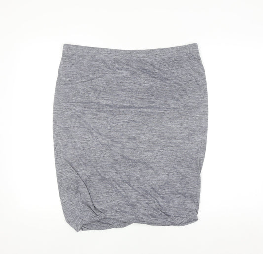 Gap Women's Grey Jersey Pencil Skirt XL Stretch Cotton Blend
