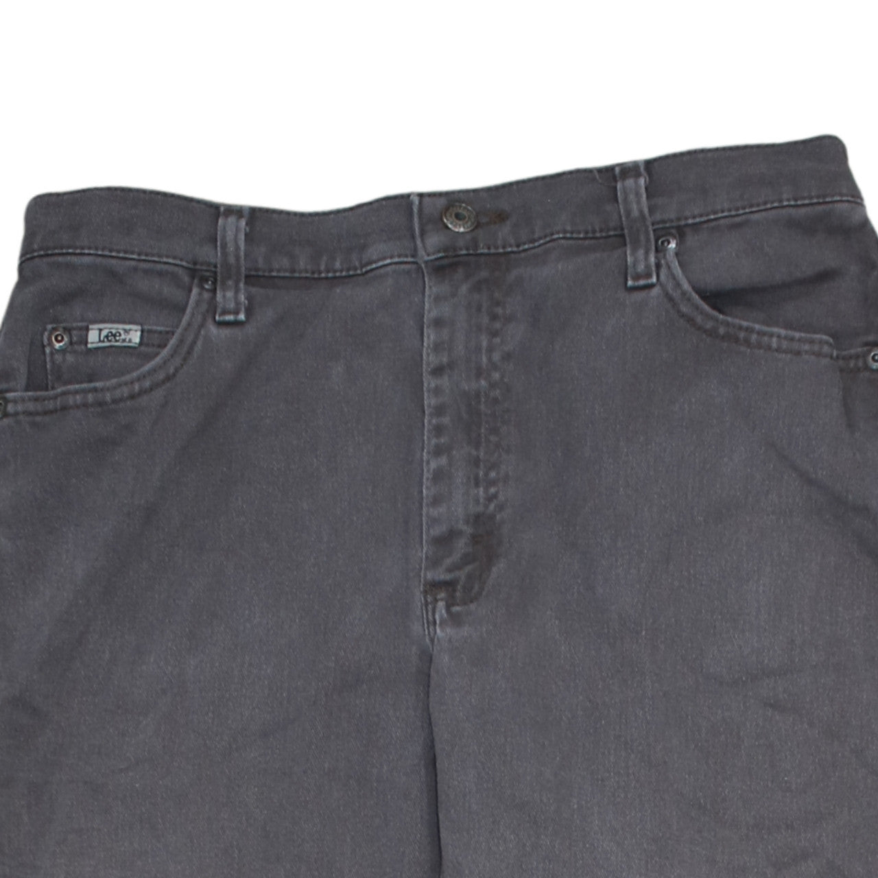 Lee Women's Grey Relaxed Straight Tall Jeans Size 12 Long