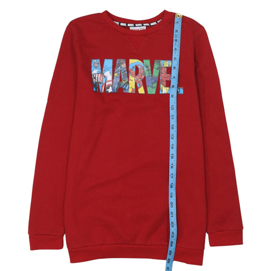 Marvel Boys Red Graphic Pullover Sweatshirt 14-15 Years Superhero Print
