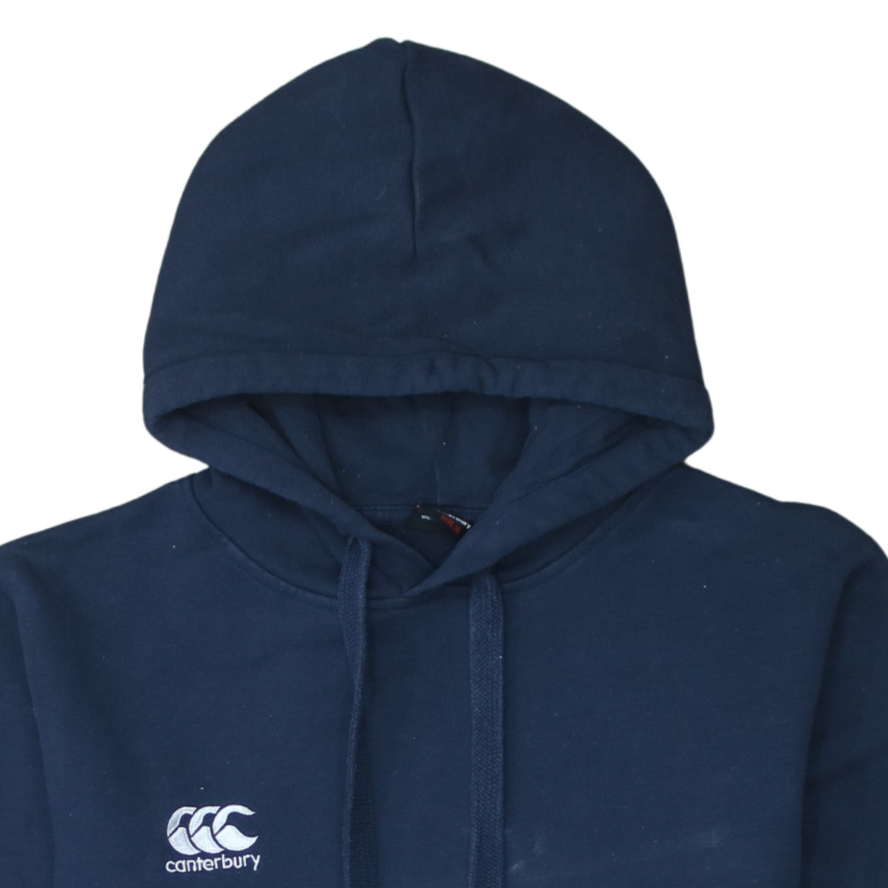 Canterbury Mens Blue Pullover Hoodie Size M Fleece Rugby Sweatshirt