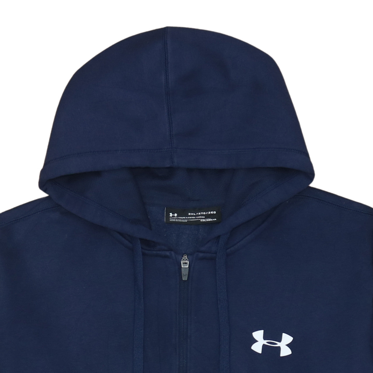 Under Armour Men Blue 2XL Full Zip Sports Hoodie