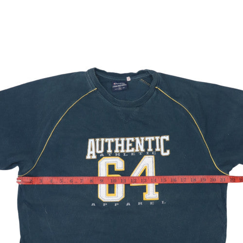 Champion Men's Blue Authentic 64 Graphic Crew Neck Short Sleeve T-Shirt XL