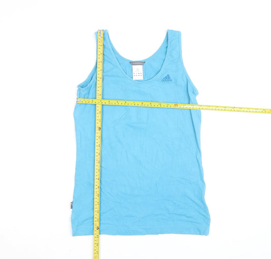 Adidas Men's Blue M Tank Top Slim Fit Lightweight Activewear