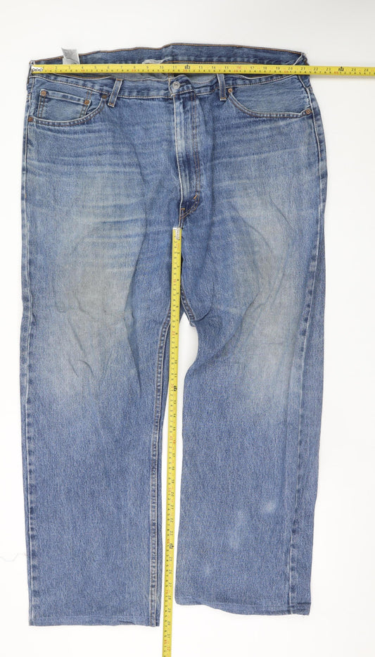 Levi's 505 Men's Blue Straight Leg Denim Jeans W44 L32