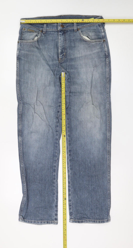 Wrangler Men's Blue Texas Stretch Straight Denim Jeans W33 L30