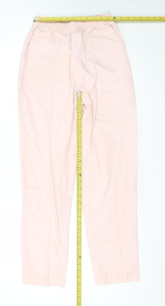 Crest Womens Pink XS Lightweight Straight Trousers