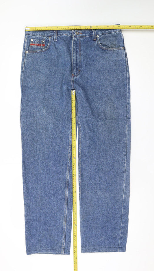 Diesel Mens Blue Straight Classic Fit Denim Jeans Size 35L