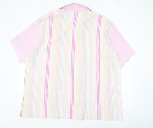 Cotton Traders Men's Multicoloured Striped 3XL Polo Shirt